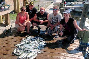Vacationing family enjoyed a fun half day inshore fishing charter.