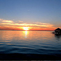 OBX outer Banks sunset on a sunset cruise